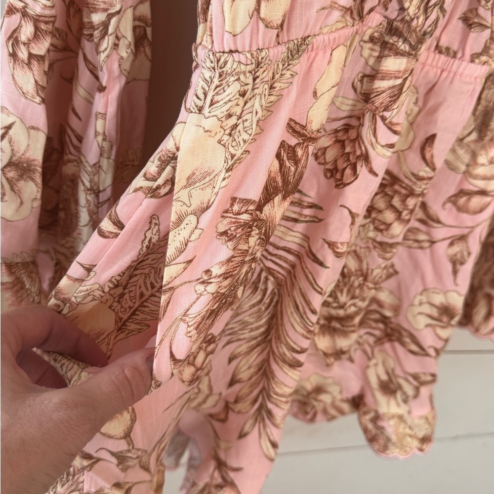 Aguabendita X Target Romantic Floral Print Flare Long Sleeve Romper Size Small - Picture 7 of 10